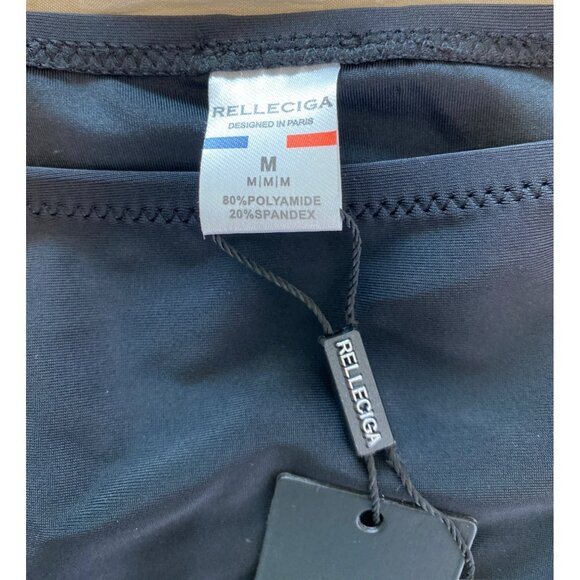 Relleciga Womens High-Waisted Bikini Bottom M Black, NWT - Picture 4 of 6